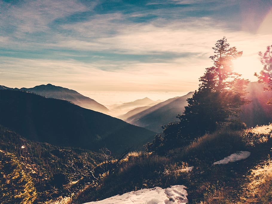 mountain, sky, cloud - sky, scenics - nature, beauty in nature HD wallpaper