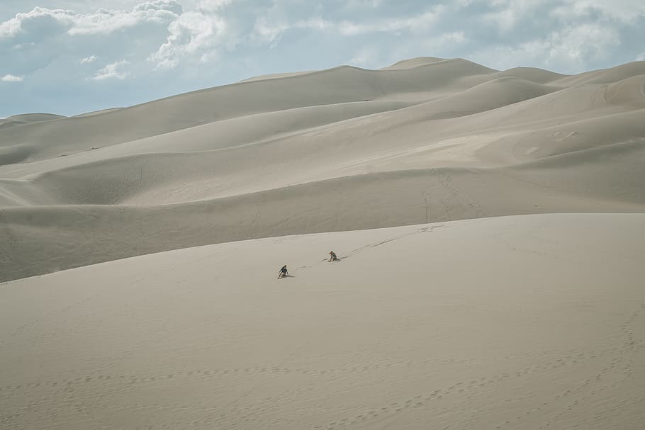 desert field, sand, outdoors, dune, soil, united states, great sand dunes national park and preserve HD wallpaper