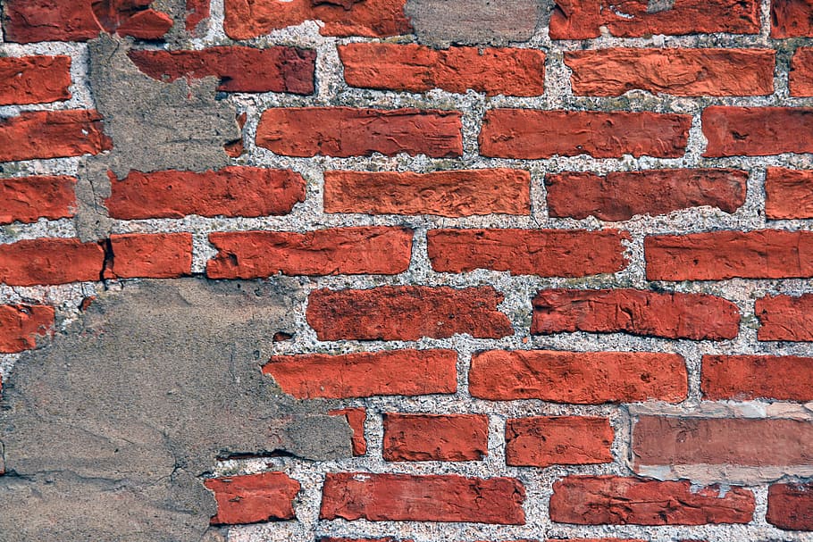 bricks, brickwall, brickwork, brown, building, dirty, horizontal HD wallpaper