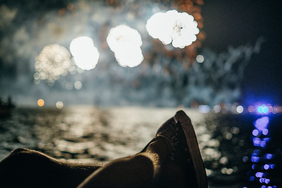 vans, shoes, blur, bokeh, lights, bright, fireworks, expolsion