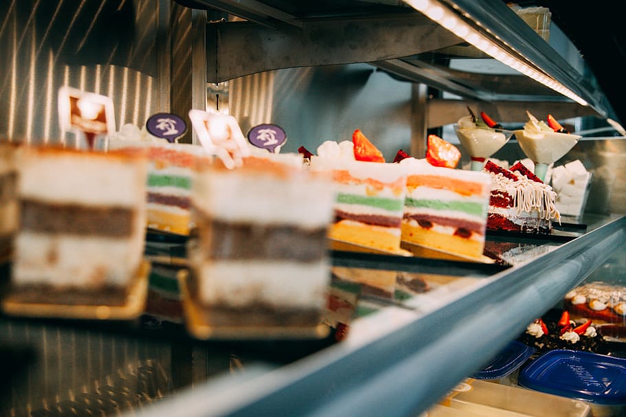cake, food, colour, food and drink, freshness, selective focus HD wallpaper