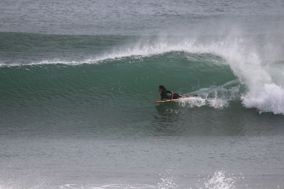 panama, playa venao, surf, wave, bodyboard, beach, water, motion HD wallpaper